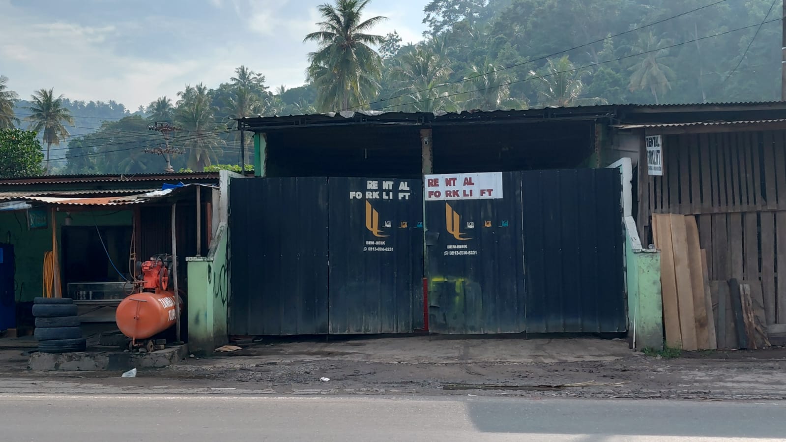 Lokasi workshop dan bengkel BEM-BENK Forklift
